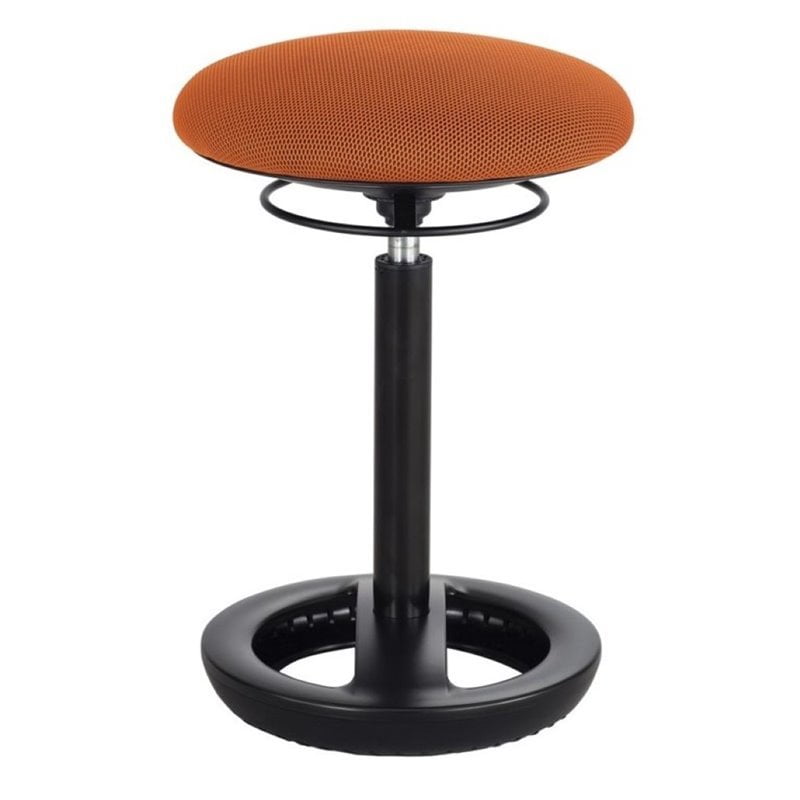 Safco Twixt Active 22 Backless Drafting Chair in Orange Walmart