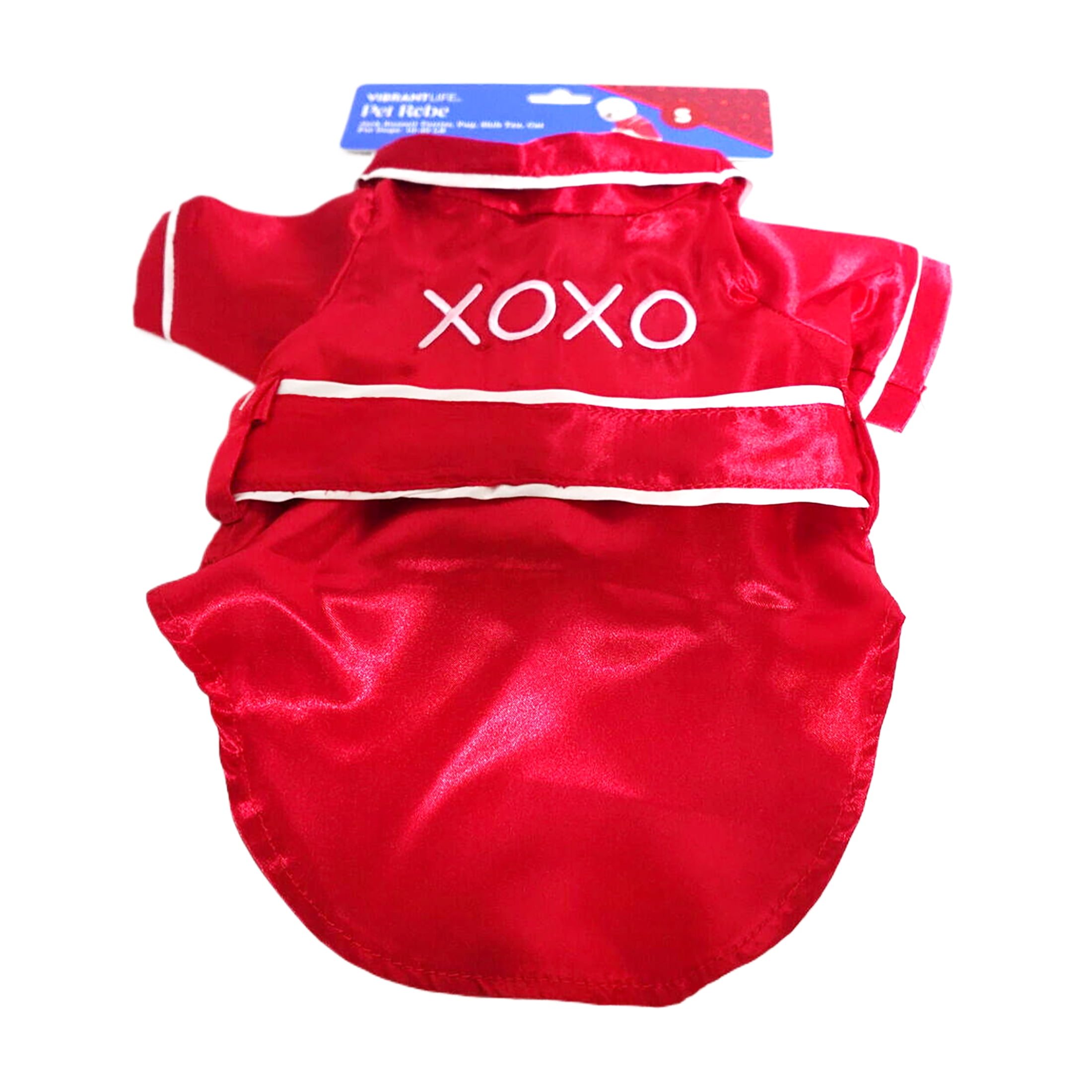 Vibrant Life Valentine's Day Pet Robe, XOXO, Red, Small