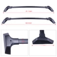 thumbnail image 5 of ECCPP 2pcs For 2014-2015 Chevrolet Traverse Black Carrier Top Cross Bars Aluminum Car, 5 of 5