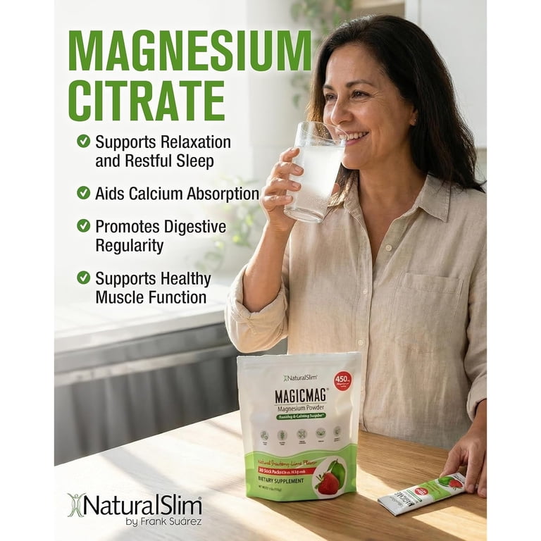 NaturalSlim MagicMag Magnesium Citrate Powder, 30 Sticks photo 6