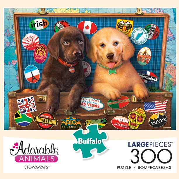 Buffalo Games Adorable Animals Stowaways 300 Piece Jigsaw Puzzle