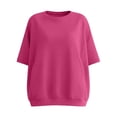 thumbnail image 3 of MAIHAN Womens Summer T-Shirts Casual Summer Funny Solid Color Flowy Tops Summer Baggy Tops Cotton Tee Shirts for Women, 3 of 3