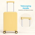 thumbnail image 6 of TABU 20" Ride on Luggage with Seat for Kids, Kids Luggage with Wheels & TSA Lock for Travel,Yellow, 6 of 10