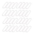 thumbnail image 1 of Metal Nail File Label Tag Key Keychain Bead Ball Chain Silver Tone 3.9 Inch Long, 1 of 5