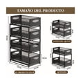 thumbnail image 5 of Estante Metálica Ajustable Almacenamiento 4niveles De Cocina, 5 of 5