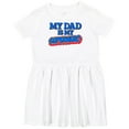thumbnail image 3 of Inktastic My Dad is My Superhero Girls Toddler Dress, 3 of 5