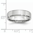thumbnail image 6 of Cobalt Beveled Edge Satin 6mm Band, 6 of 7