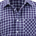 thumbnail image 3 of Men's Dress Shirt Long Sleeve Business Bamboo Fiber Shirt Regular Fit Causal Non Iron Shirt with Pocket Navy A S, 3 of 5