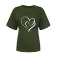 thumbnail image 5 of Rezuofi 1 Pcs Womens Valentine's Day T Shirt Cute Love Heart Graphic Tee Summer Casual Short Sleeve Crewneck for Her, 5 of 8