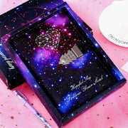 Milue Diary with Lock, Journal with Combination Lock Digital Password Notebook