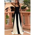thumbnail image 1 of Vestido largo de retazos para mujer, traje sin mangas con Espalda descubierta, volantes y cremallera, Moda de Primavera y verano, 2024, 1 of 5