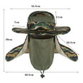 thumbnail image 3 of Baqcunre Bucket Hats for Men, Men Womens Mountaineering Fishing Camouflage Hood Rope Outdoor Shade Foldable Casual Bucket Hat, Bucket Hats for Woman, Sun Hats for Women, Sun Hats for Men, 3 of 3