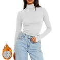 thumbnail image 6 of zbxnLI Womens Turtleneck Long Sleeve Shirts Base Layer Thermal Underwear Tops Fall Winter Undershirts, 6 of 9