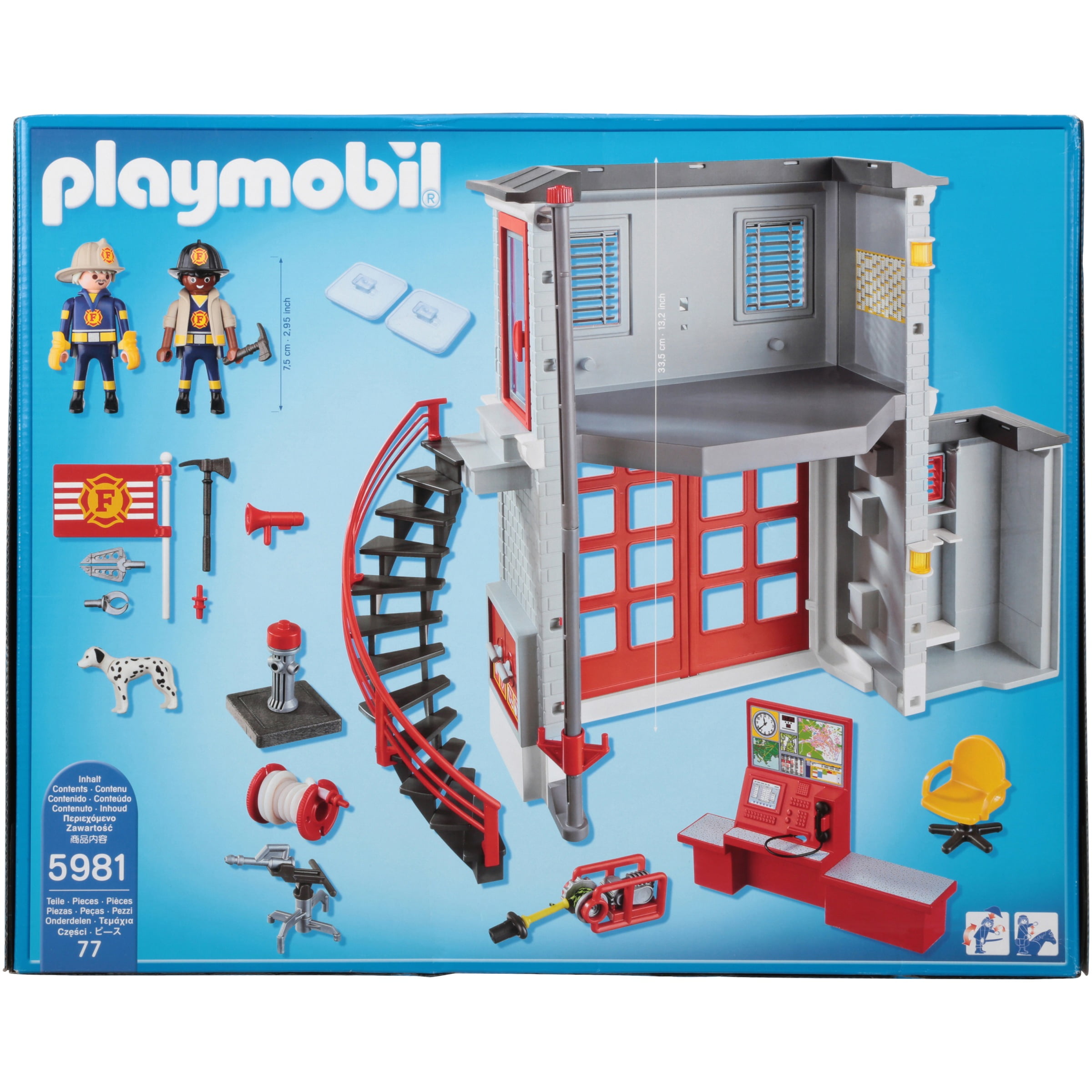 playmobil fire rescue station