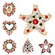 thumbnail image 5 of Árbol de navidad delicado santa botas muñeco de nieve broche bufanda cuello solapa pines navidad broche de regalo de la muchacha Jooan Modelo, 5 of 6
