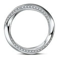 thumbnail image 6 of Twist Eternity Wedding Band Ring for Women Sterling Silver CZ Ginger Lyne Collection, 6 of 8