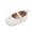 White, variant on Otqutp Little Kid Sports Sneakers Spring Summer Children Toddler Shoes For Girls Flat Sole Light Comfortable Solid Color Woven Hook Loop Shoes