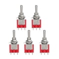 thumbnail image 3 of 5 Pcs MTS-303 3PDT 9 Pin 3 Position On/Off Mini Toggle Switch, 3 of 4