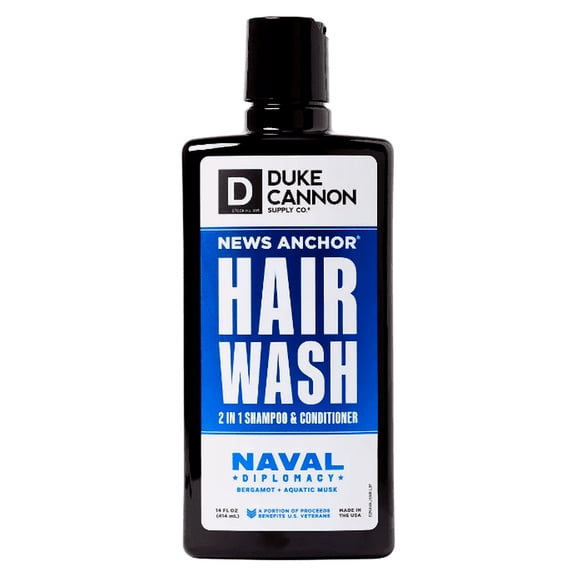 Duke Cannon Supply Co. News Archor Hair Wash Naval Diplomacy 2-in-1 Hair Wash - 14 fl oz