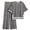 White Pane, variant on Women's Cotton 2-Piece Loungewear Short-Sleeve Round-Neck Pullover Top Wide-Leg Pants Women's PJ Casual Set S-4X