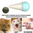 thumbnail image 1 of Bola de hierba gatera en forma de helado, dientes limpios, juguetes giratorios para gatos, suministros para mascotas (verde) Tmvgtek Para estrenar, 1 of 9
