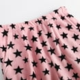 thumbnail image 4 of Oksale Star Print Flannel Pj Pants Women Fuzzy Fleece Sleepwear Plus Size Elastic Waisted Winter Loungewear Thicken Warm Pajama Trousers Pink M, 4 of 8