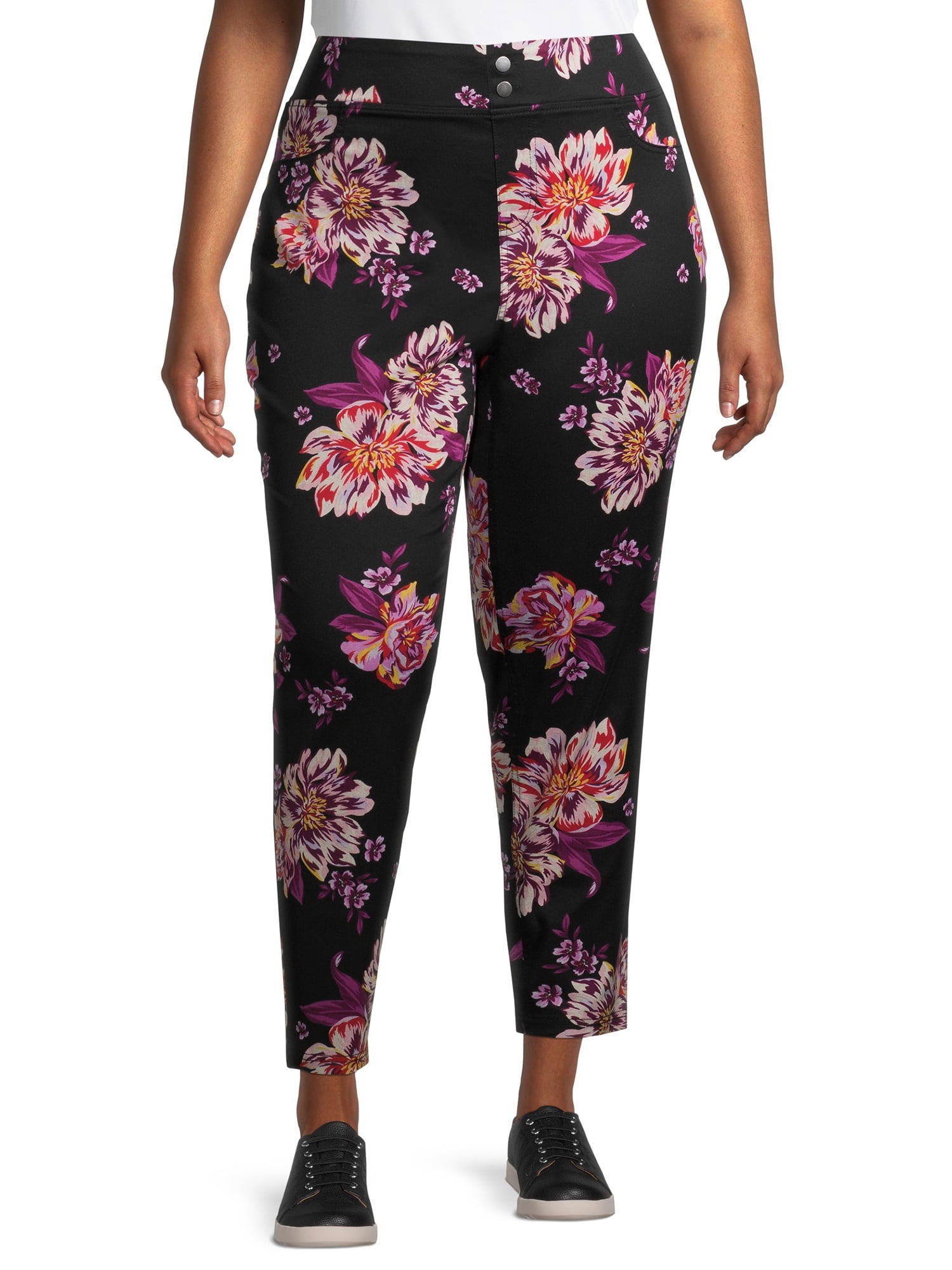 floral jeggings