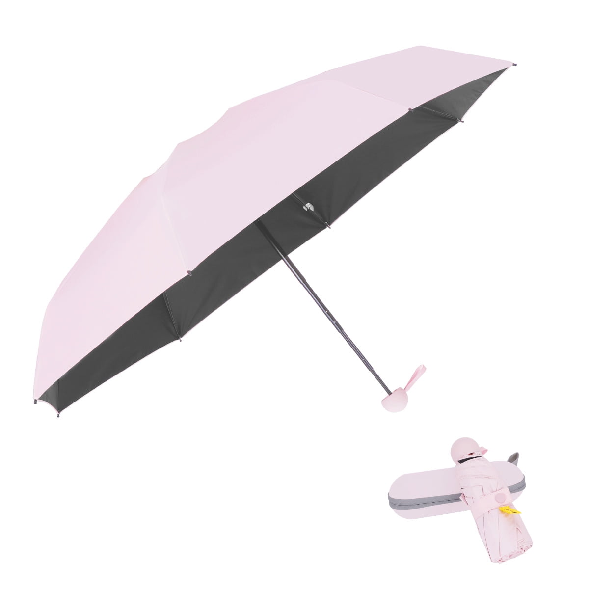 Color : Red Mini Automatic 5Folding Umbrella Rain Women Wind Resistant Portable Car Outdoor Fashion Umbrellas Male Parasol