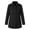 y1257_Black, variant on Womens Trench Coat Winter Stand Collar Button Down Long Wool Overcoats with Pockets Black S