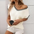 thumbnail image 2 of XFLWAM Women's V Neck Cap Sleeve Knit Sweater Summer Pullover Vest Casual Loose fit Tank Tops, 2 of 7