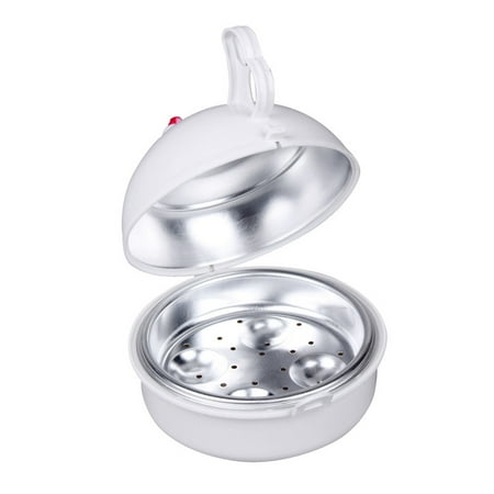 

Microwave Egg Poacher Boiled Cooker Cookware Kitchen Set Utensil Steamer Dedicated Cooking Utensils White