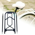 thumbnail image 6 of Foldable Bike Luggage Rack Back Seat Tailstock Holder Rear Folding Bike Rack Black, 6 of 8