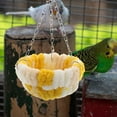 thumbnail image 4 of ELAYARD Yellow Parrot Winter Nest with Swing Ring, Warm Hideout Bed for Bird Cage Comfort, 4 of 7
