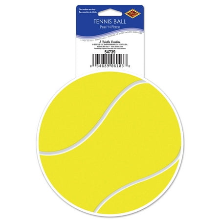 Beistle - Tennis Ball Peel N Place - 5¼ Sh - Pack of 12
