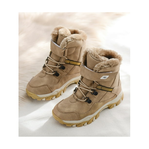 Tanleewa Warm Boys Snow Boots Fur Lined Waterproof Children’s Winter