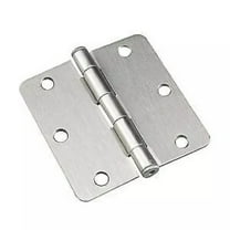 3 Pack Everbilt 3.5 inch x 1/4 in. Satin Nickel Squeak-Free Door Hinges 28686