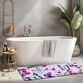 thumbnail image 2 of Pink Butterfly Pattern Kitchen Rug Mat,Kitchen Runner Rugs Non Skid Washable,Decorative Kitchen Floor Mats for Kitchen,Sink,Laundry,17"x47.2", 2 of 7
