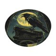 thumbnail image 2 of Round Bar Stool Seat Covers, MoonNight Sky Crow Elastic Round Chair Cover Stool Seat Slipcover Bar Stool Cushions Round Pad for 12-14 inch, 2 of 7