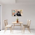 thumbnail image 4 of HFDF Graffiti Wall Decor Banksy Canvas Wall Art Print Dj Thinking Monkey with Headphones Painting Artwork Pop Street Graffiti Poster Colorful Picture for Music Room Decoration - 18x12inch Framed, 4 of 6