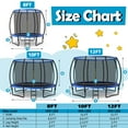 thumbnail image 2 of Gymax 10FT Recreational Trampoline w/ Ladder Enclosure Net Safety Pad Outdoor Blue, 2 of 9