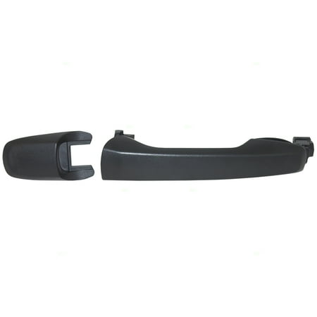 - Passengers Front Outside Exterior Outer Door Handle w/ Trim Bezel Textured Replacement for Ford Lincoln BT4Z 7822404 AA BT4Z 78218B08 AA