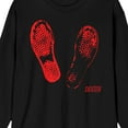 thumbnail image 2 of Dexter Bloody Footsteps Adult Black Long Sleeve Tee-XXL, 2 of 4