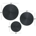 thumbnail image 3 of CosmoLiving by Cosmopolitan Black Wooden Carved Radial Plate Wall Decor (3 Count), 3 of 7