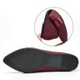 thumbnail image 4 of Viluyesy Ballet Flats for Womens, Wide Width Shallow Comfort Round Toe Slip-On Casual Office Dressy Shoes Wine, 4 of 7