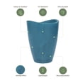 thumbnail image 2 of Ecobo Maceta Ecológica Redonda Onda 39,9 cm para Interiores y Exteriores, Duradera, Versátil y Ligera, Artesanos Brasileños, Diseño Contemporáneo, Todo Tipo de Climas, Azul., 2 of 4