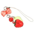 thumbnail image 4 of IBASETOY Easy to Use Acrylic Strawberry Phone Charm Decorative Lanyard for Phone and Bag, 4 of 8