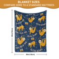thumbnail image 4 of Sloth Blanket Cute Sloth Gifts Soft Flannel Lightweight Sloths Throw Blanket for Kids Girls Boys All Season Sloth Blankets for Sofa Couch Bed Decorative Sloth Blanket(40"x50"), 4 of 8