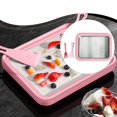 thumbnail image 1 of Elodie Ice Cream Maker Pan, with 2 Spatulas Kitchenware Compact DIY Home Use Yogurts Machine Ice Cream Cold Plate for Sorbet Yogurt Pink, 1 of 8