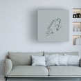 thumbnail image 3 of Canvas Wall Art - Line and Brush 'Line Bird 2' Wall Art for Living Room, Bedroom, or Office Décor by Trademark Fine Art - 24 x 24 Inches, 3 of 4