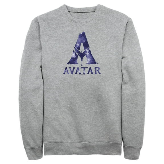 Men's Avatar Watercolor A Logo  Sweatshirt Athletic Heather Small